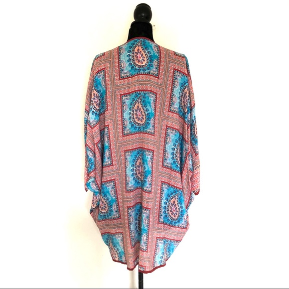 Anthropologie Feathers by Tolani Paisley Kimono - Picture 4 of 7